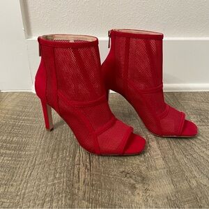 🆕 Jessica Simpson Red Colsen Booties, Size 6